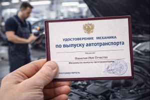 Удостоверение механика по выпуску автотранспорта 2025: пошаговая инструкция